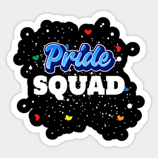 LGBT Pride Squad Month Rainbow Gay Wedding Bride Groom Sticker